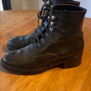 Lace up combat boots